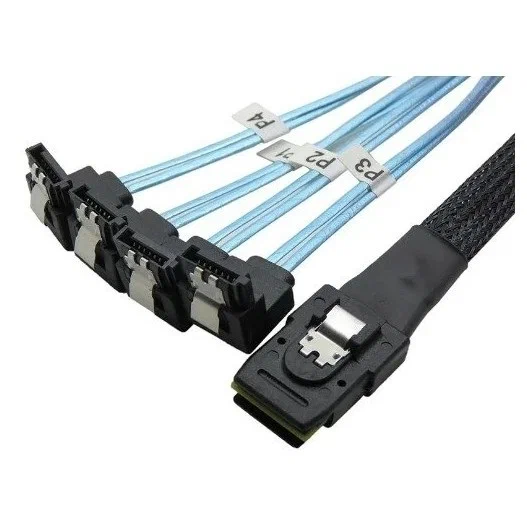 Кабель Amphenol internal mini SAS HD to 4 SATA,12G,INT,100CM SB, 28/30AWG(analog CBL-SAST-0699) (RHS36-3395)