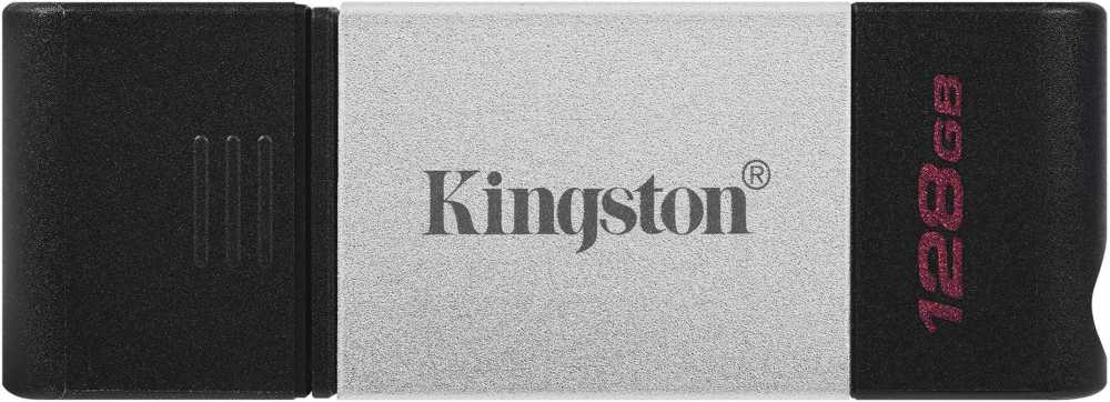 Флеш Диск Kingston 128Gb DataTraveler 80 Type-C DT80/128GB USB3.0 черный