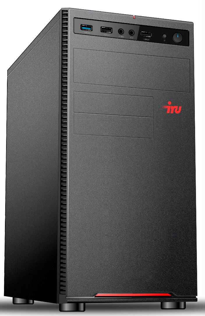 ПК IRU Home 225 MT Ryzen 5 3600 (3.6)/16Gb/1Tb 7.2k/SSD240Gb/GTX1650 4Gb/Windows 10 Home Single Language 64/GbitEth/400W/черный