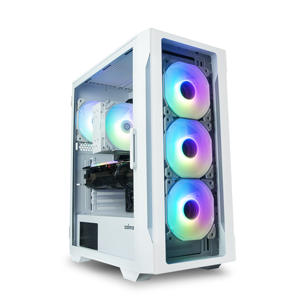 Корпус ZALMAN I3 NEO TG WHITE, ATX, WHITE, FRONT MESH, WINDOW, 2x3.5", 3x2.5", 1xUSB2.0, 2xUSB3.0, FRONT 3x120mm RGB, REAR 1x120mm RGB (I3 NEO TG White)