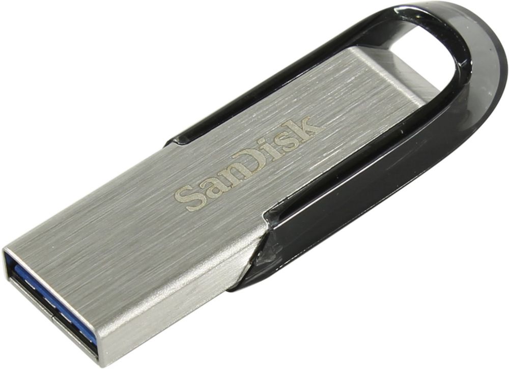 Флеш Диск Sandisk 256Gb Cruzer Ultra Flair SDCZ73-256G-G46 USB3.0 серебристый/черный