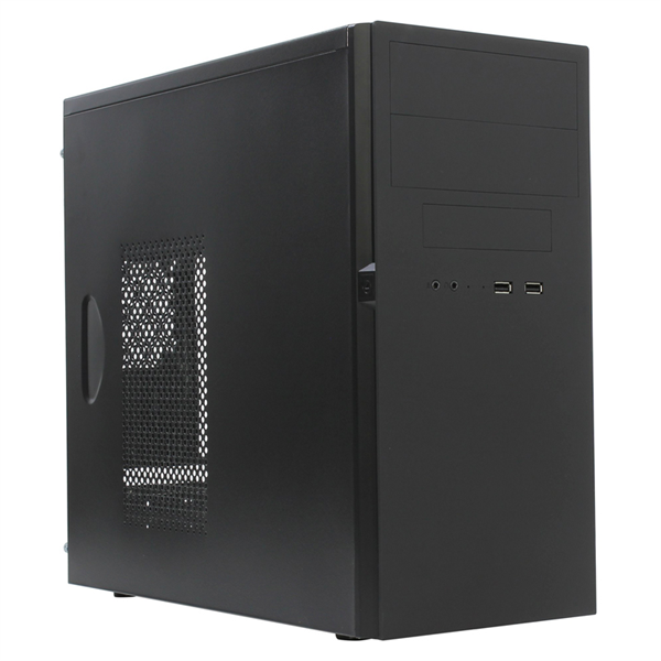 Корпус MiniTower Powerman ES725 Black PM-450ATX U3.0*2+A(HD) MicroATX (6184448)