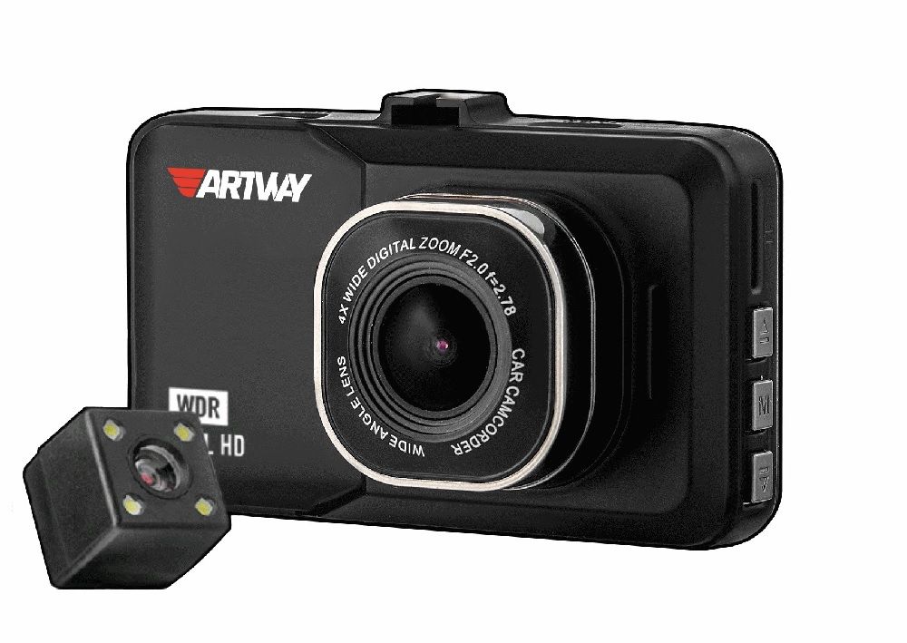 Видеорегистратор Artway AutoCam AV-394 черный 2Mpix 1080x1920 1080i 120гр. Ambarella