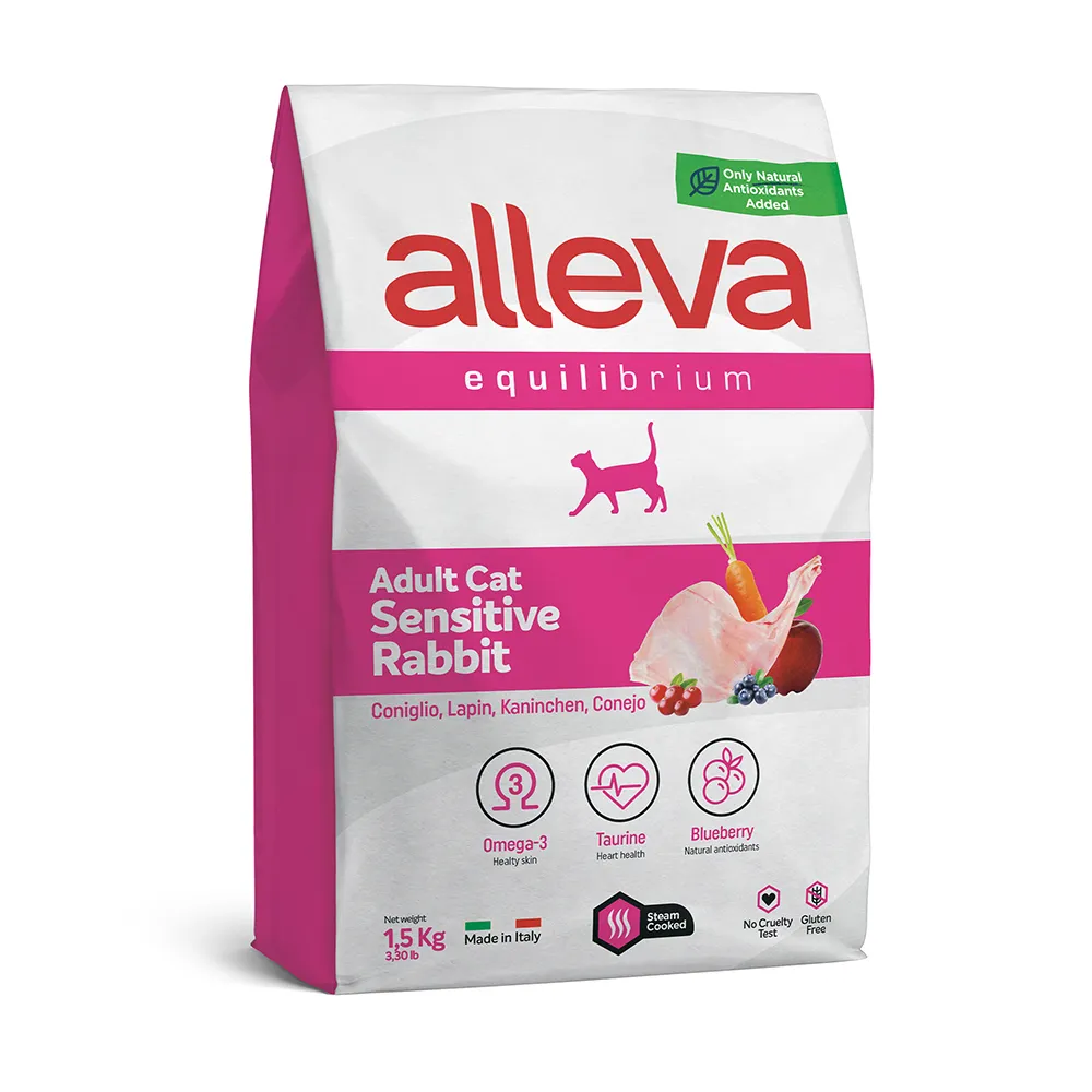 ALLEVA Equilibrium Сухой корм для кошек, с кроликом, 1,5 кг