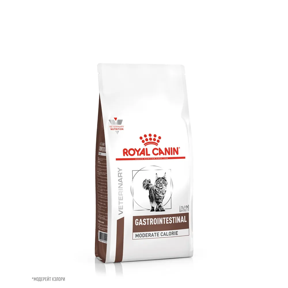  Royal Canin Gastrointestinal Moderate Calorie Сухой диетический корм для нормализации работы пищеварительной системы у кошек, 350 гр.