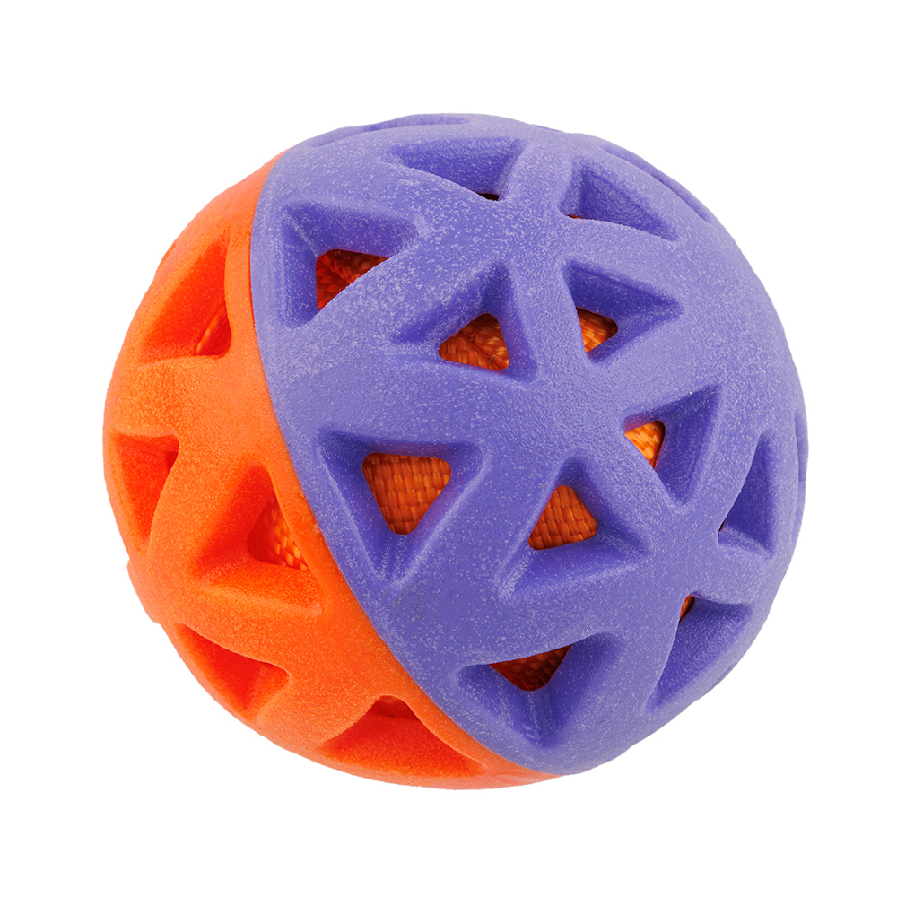 Мячики Rurri Игрушка для собак Мяч фиолетовый-оранжевый, 6,5 см