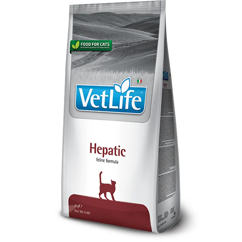 Farmina Vet Life Hepatic Сухой диетический корм для кошек при хронической печеночной недостаточности, 2 кг
