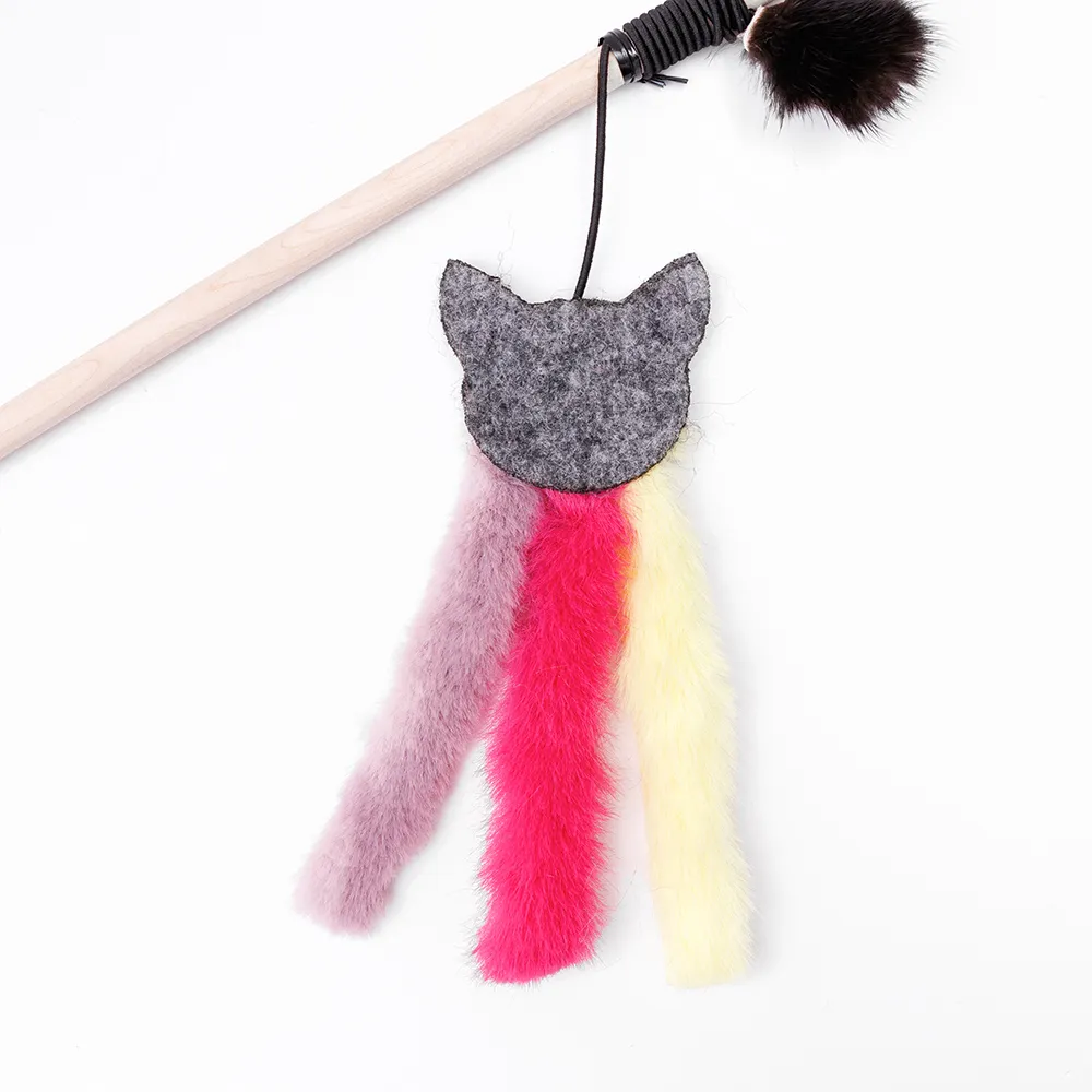 Pet Hobby Игрушка-дразнилка для кошек Кот трихвост, 14x5x0,5 см