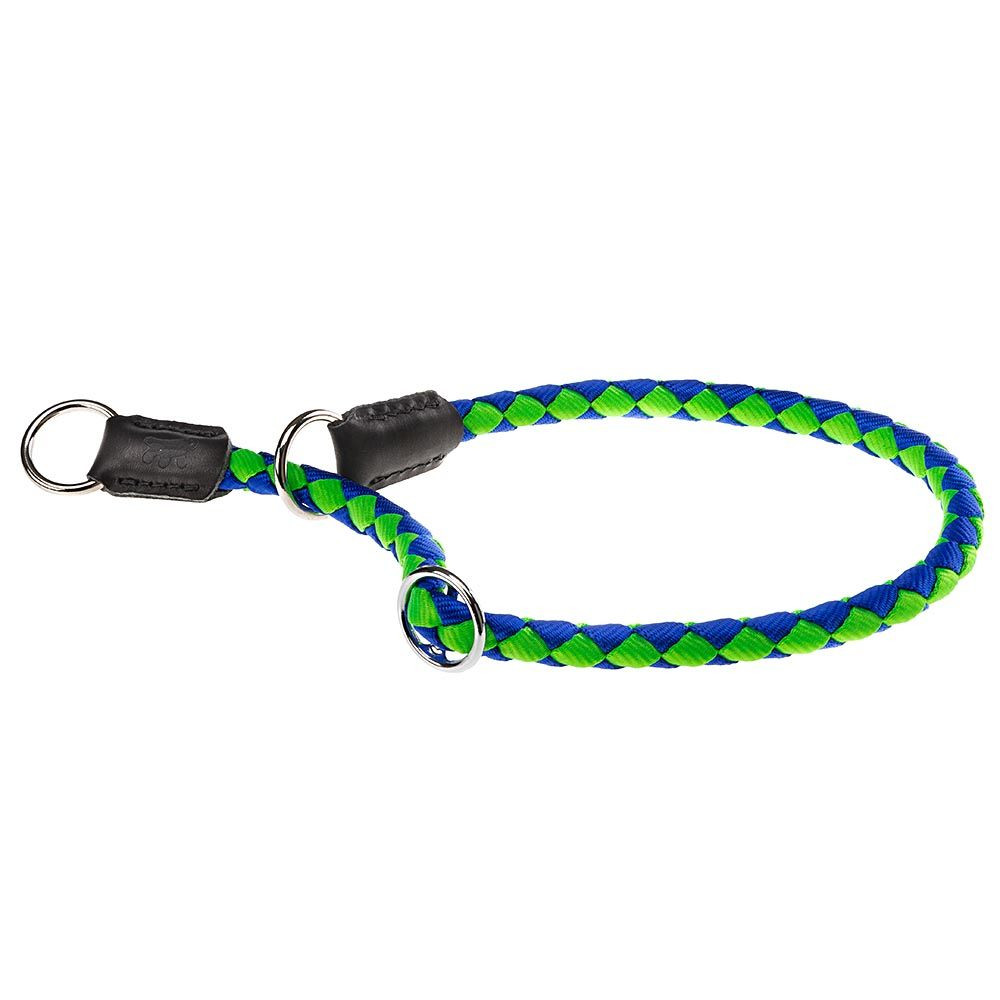 Ferplast Ошейник для собак Twist, обхват шеи 50 см, ширина 1,2 см, сине-зеленый
