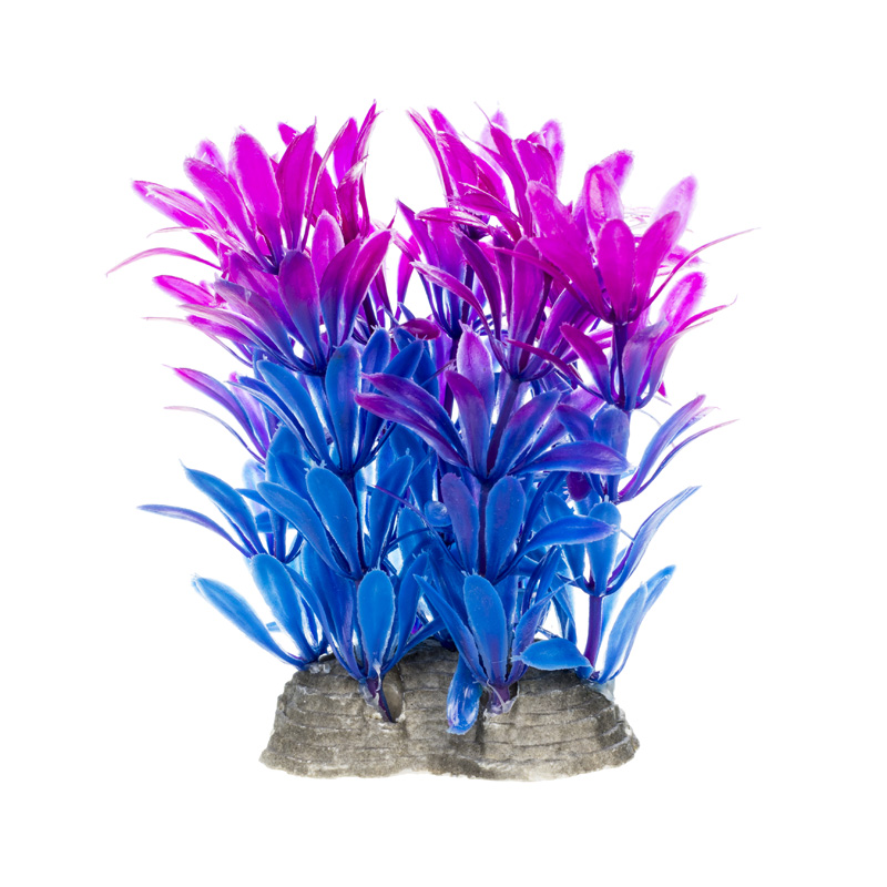 Пластиковые растения AquaFantasy Растение фиолетовое 6?5?10см