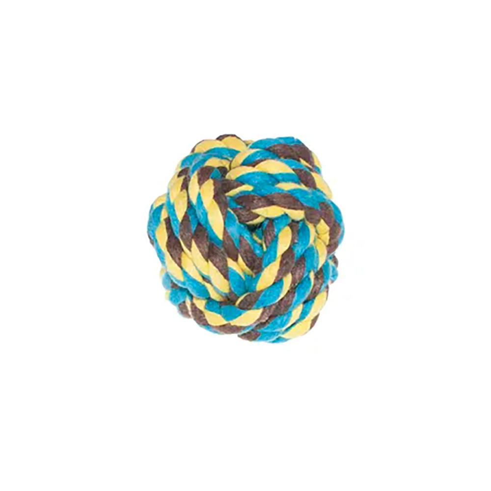 Мячики  Четыре Лапы Petmax Игрушка для собак Мяч веревочный, разноцветный, 6 см