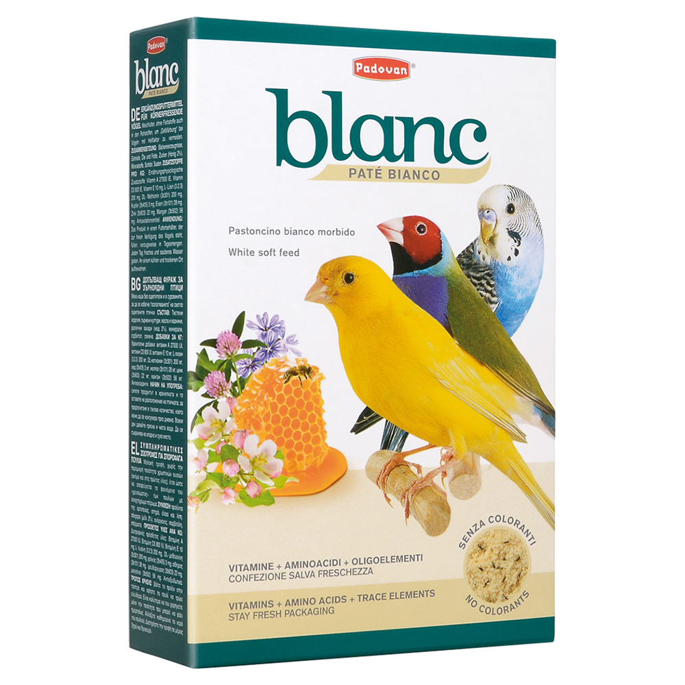 Padovan Blanc Patee Корм дополнительный для зерноядных птиц, 300 гр.