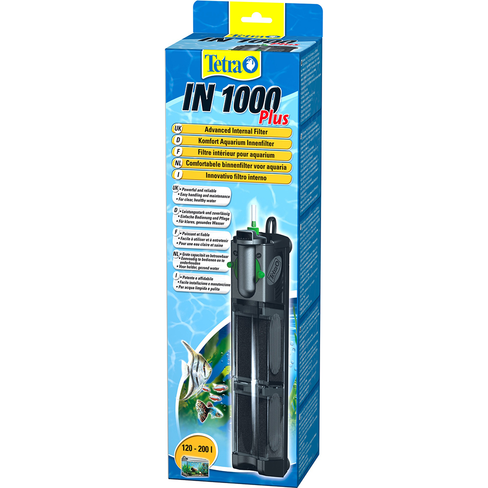 Tetra Фильтр внутренний IN1000 plus для аквариума на 120-200 л, 1 шт.