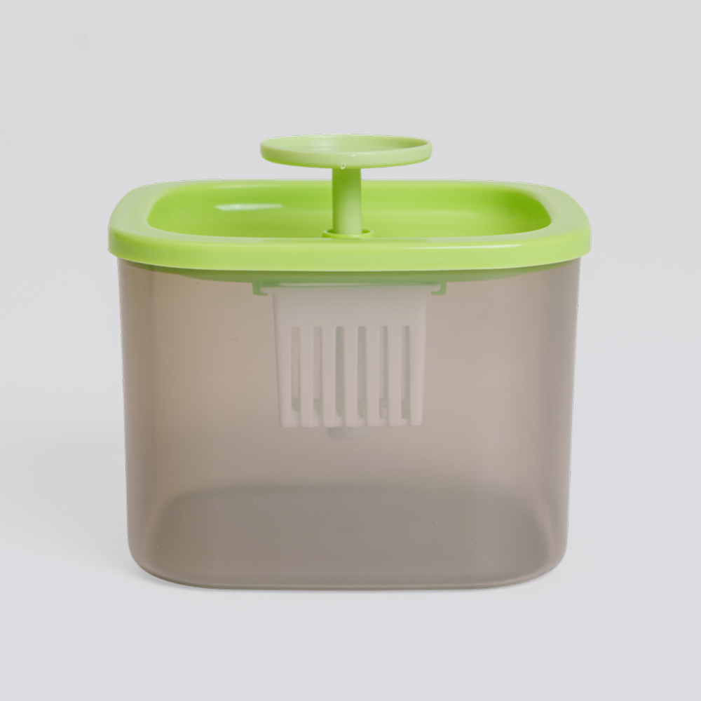 Petmax Фонтанчик для кошек и собак, 10х10х10 см, салатовый