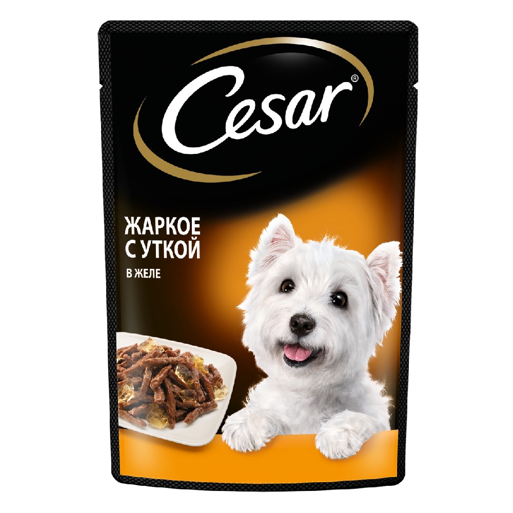 Cesar Корм влажный для собак Жаркое с уткой, 85 г