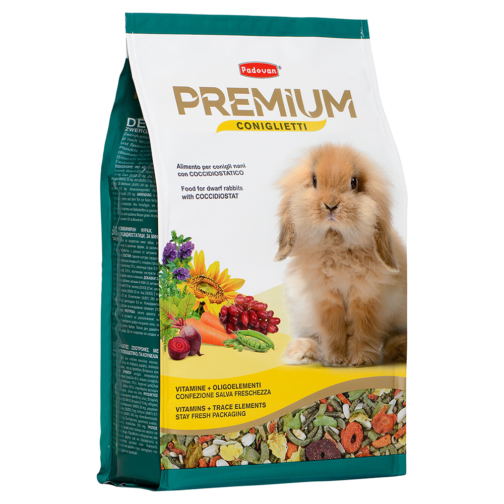 Padovan Premium Coniglietti Корм для декоративных кроликов, 2 кг