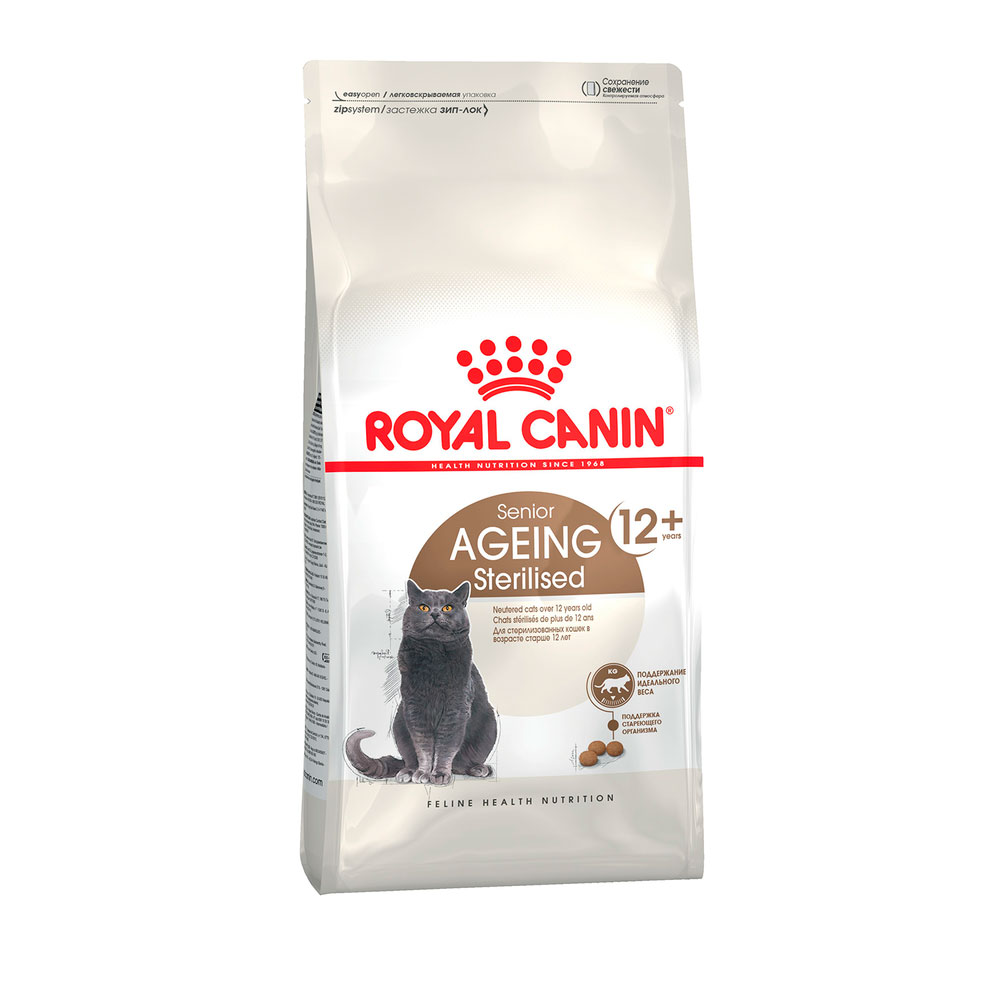Royal Canin Ageing Sterilised 12+ Сухой корм для стерилизованных кошек старше 12 лет, 400 гр.