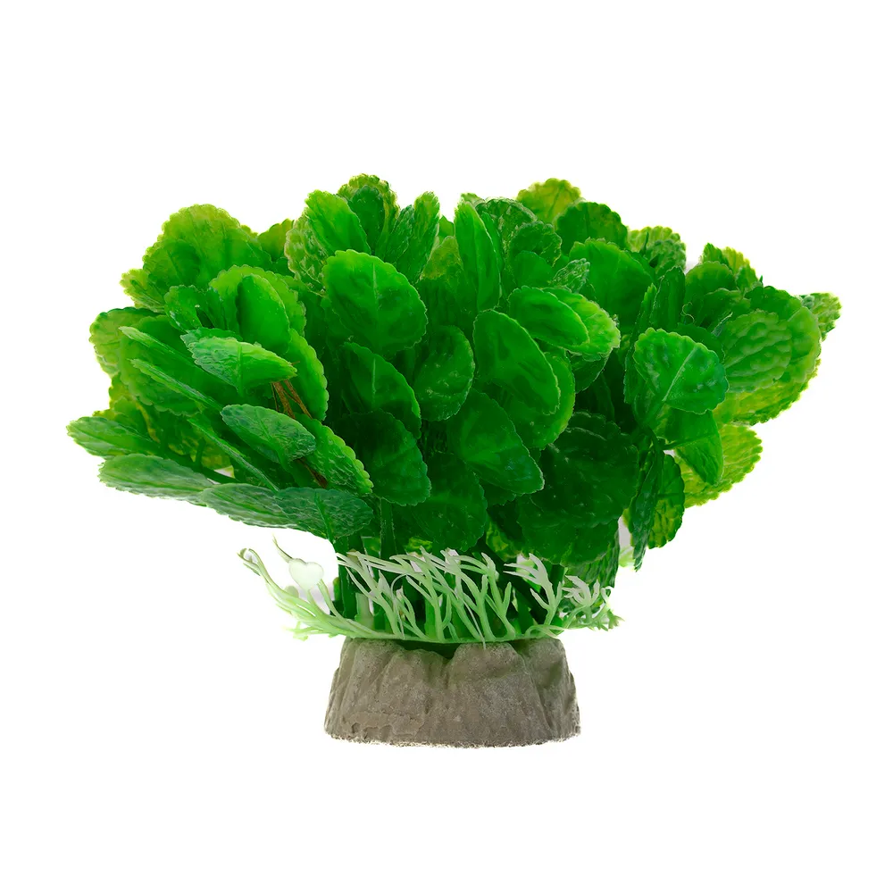 Пластиковые растения AquaFantasy Растение зеленое 10*10*12см 092-056B