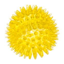 Мячики Petmax Игрушка для собак Мяч с шипами желтый 7,5 см