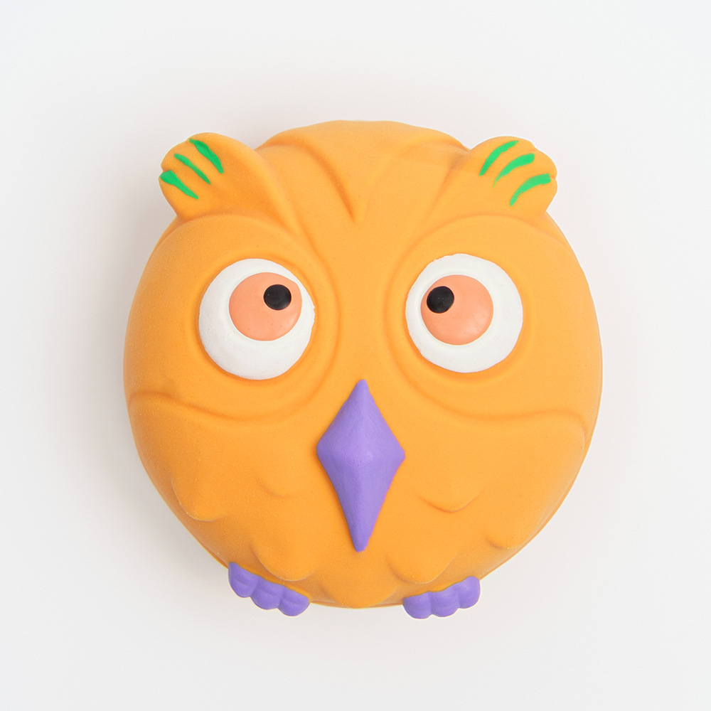 В форме животных  Четыре Лапы Rurri Игрушка из латекса для собак Сова, 5,5х3 см
