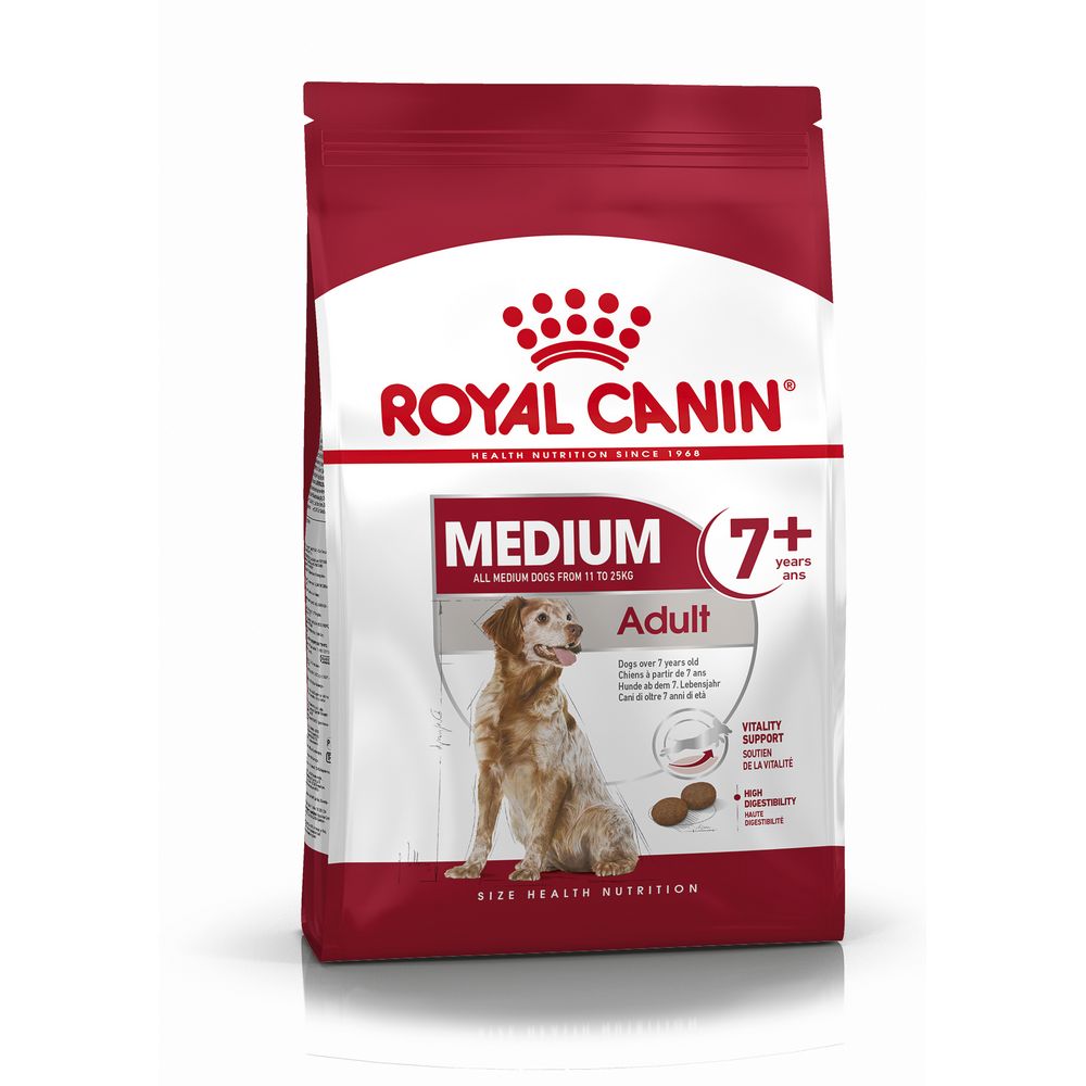 Royal Canin Medium Adult 7+ корм для собак средних пород от 7 до 10 лет, 4 кг