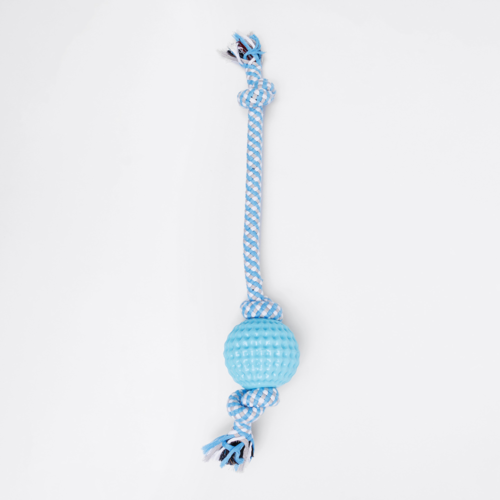Rurri Игрушка для собак Мяч с веревкой, 8,7 см