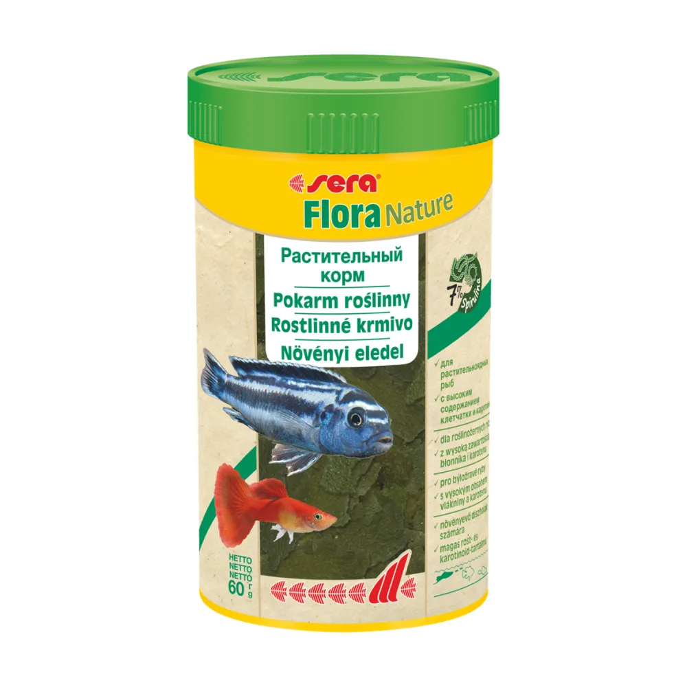 Sera Flora Nature Корм для рыб, 60 гр.