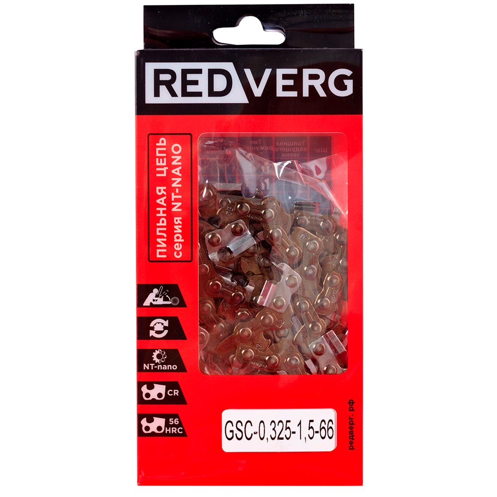 Цепь REDVERG 0.325 1.5мм 66зв NT-нано