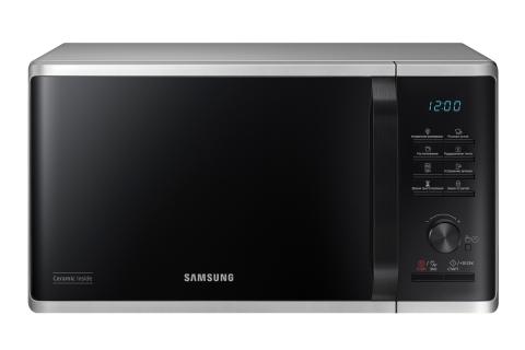 Микроволновые печи Микроволновая печь Samsung соло, 23л, 800Вт (MS23K3515A) - Серебристый, Серебристый
