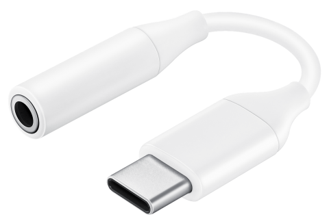  Переходник Samsung USB Type-C - аудиоразъём 3.5 мм - белый, Белый