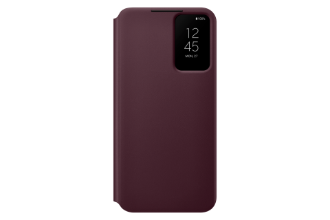 Чехол Samsung Smart Clear View Cover S22+ - Бургунди, Бордовый