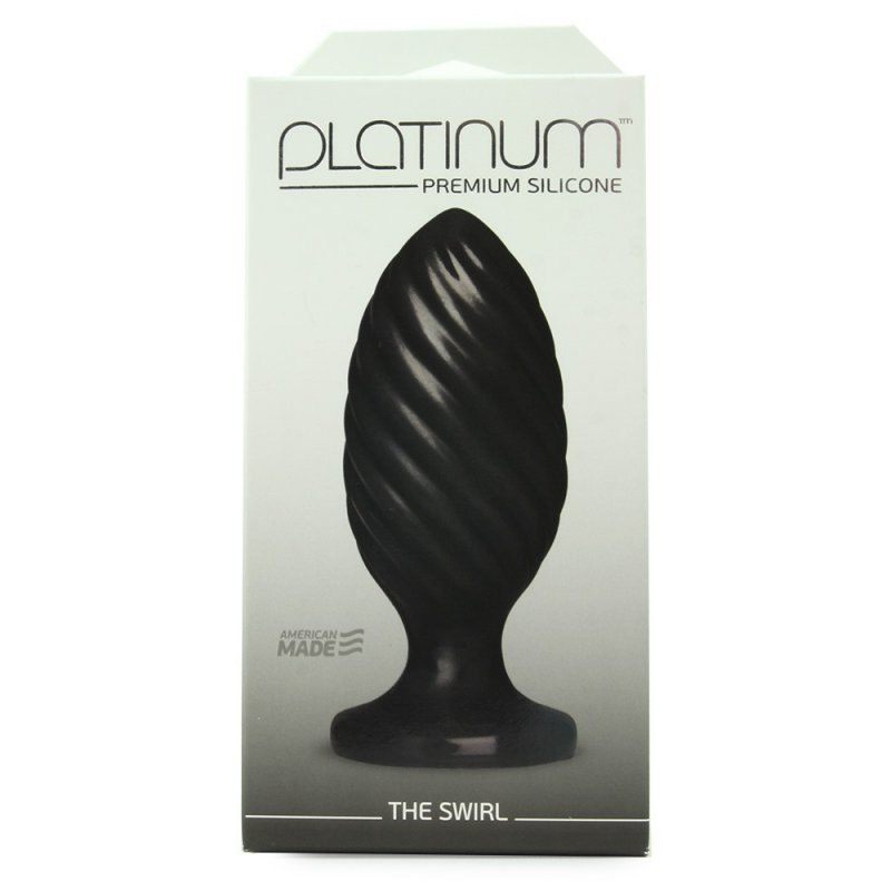 Анальная пробка Platinum Premium Silicone The Swirl – черный