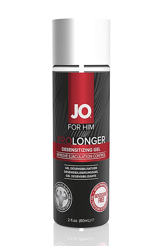 Мужской продлевающий лубрикант JO Prolonger gel - For him (без бензокаина) - 60 мл