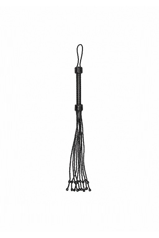 Многохвостая плетеная плеть (флогер) Short Leather Braided Flogger