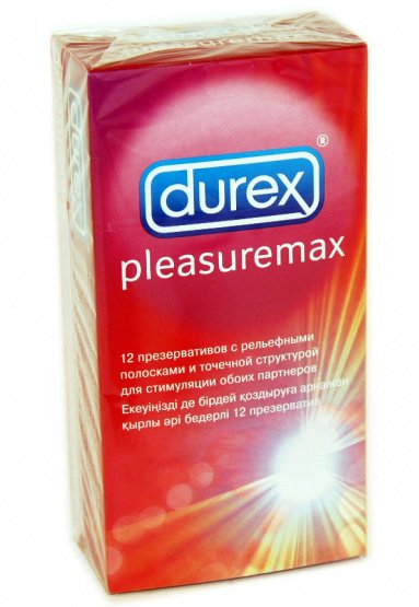  Презервативы Durex Pleasuremax - 12 шт.