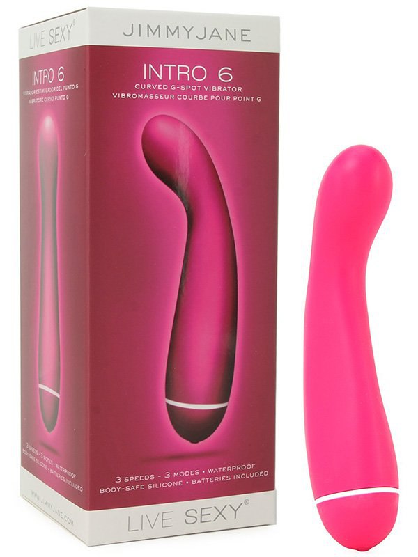 Вибромассажер для стимуляции G-точки Intro 6 Curved G-spot – розовый