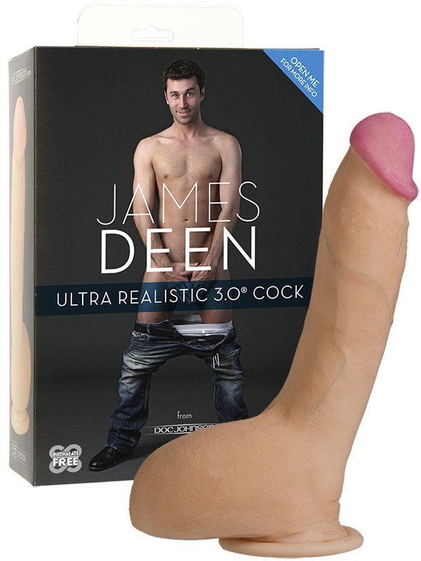 Фаллоимитатор-реалистик James Deen 9 из UR3 - телесный