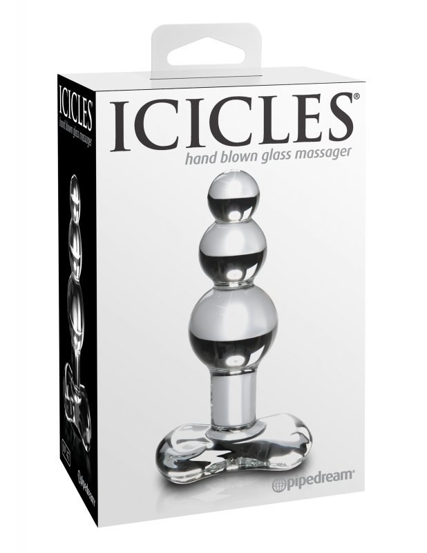 Стимуляторы из стекла Анальная елочка Icicles No. 47 из стекла – прозрачный