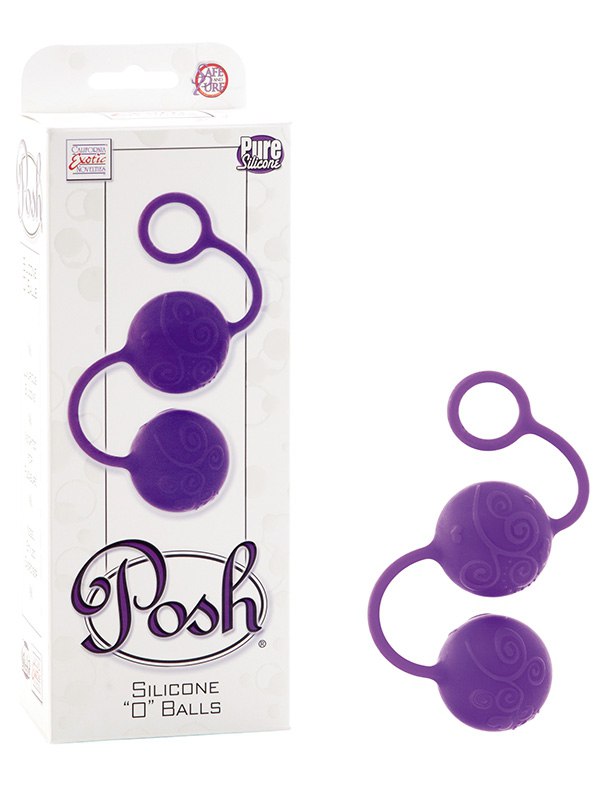  Вагинальные шарики Posh Silicone “O” Balls - фиолетовые