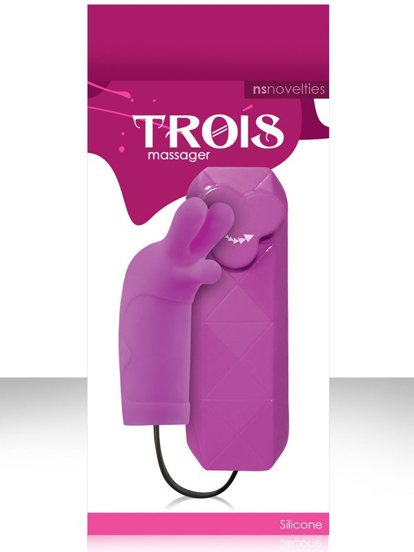 Мини-вибратор Trois Massager - Purple