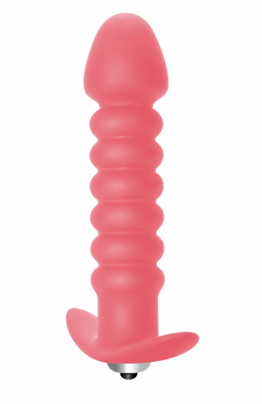 Анальная пробка с вибрацией Twisted Anal Plug Pink (Батарейки ААА) 5007-01lola