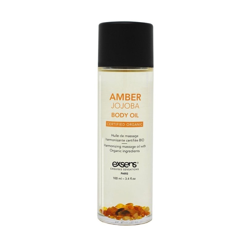 Органическое массажное масло с камнями AMBER JOJOBA