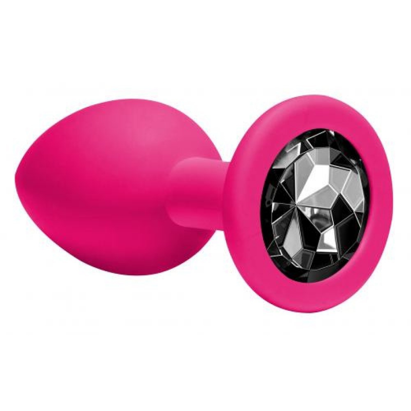 Анальная пробка Emotions Cutie Large Pink black Crystal 4013-01Lola