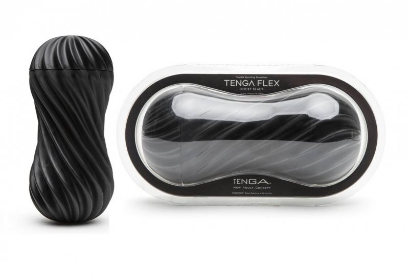 Универсальные Маструбатор Tenga Flex Rocky Black - черный