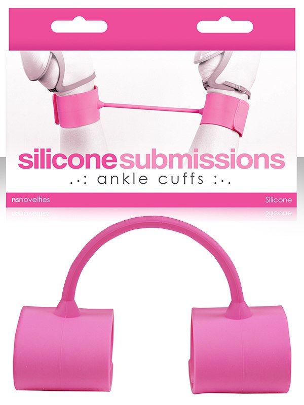 Наножники силиконовые Silicone Submissions Ankle Cuffs – розовые