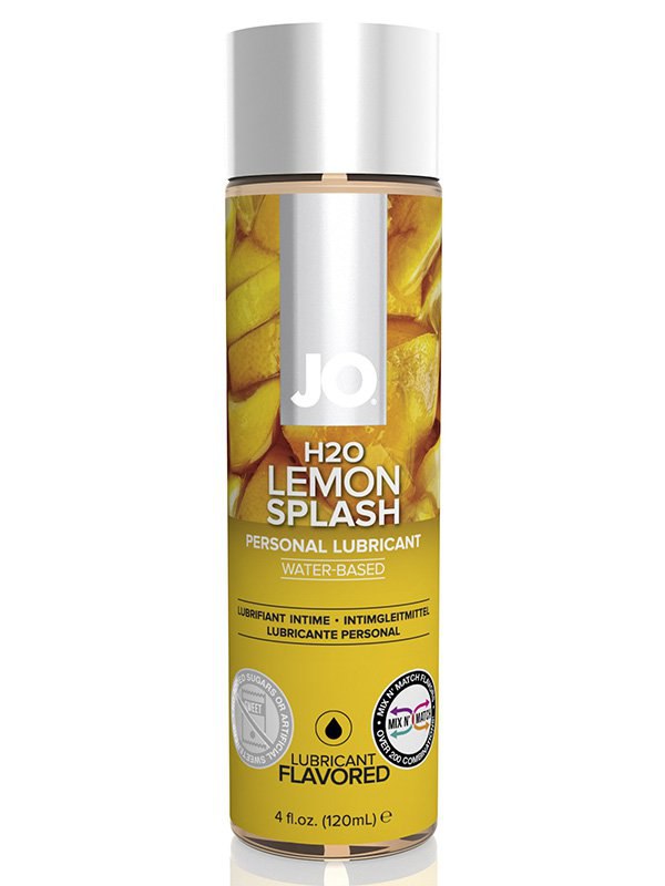 Съедобный лубрикант с ароматом лимона JO Flavored Lemon Splash - 120 мл