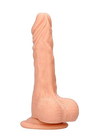 Фаллоимитатор Realistic Dildo With Balls  - 17 cm (бежевый)