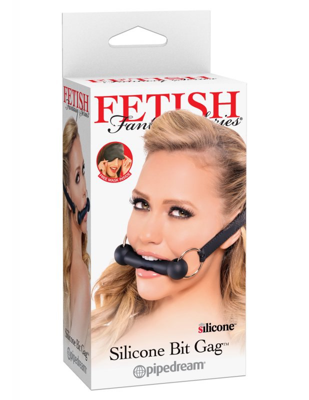 Кляп-трензель Silicone Bit Gag – черный