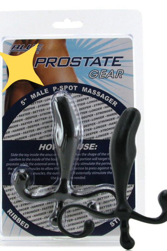 Массажеры простаты  Он и Она Массажер простаты Prostate Gear – черный