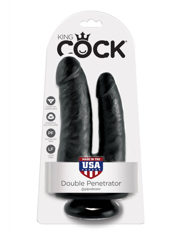 Фаллоимитатор Cock-Double Penetrator для двойного проникновения – черный